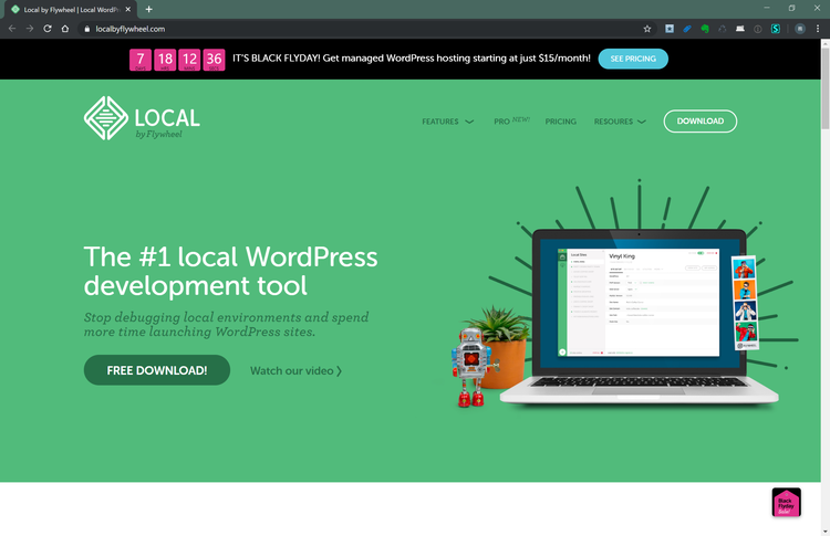 localのサイトの画像